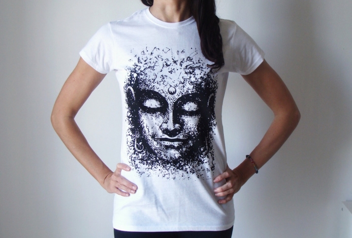 One of the many Buddha-themed clothing items available for sale online. From etsy.com