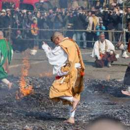 Buddhist Monks Lead Japanese Fire-walking Festival