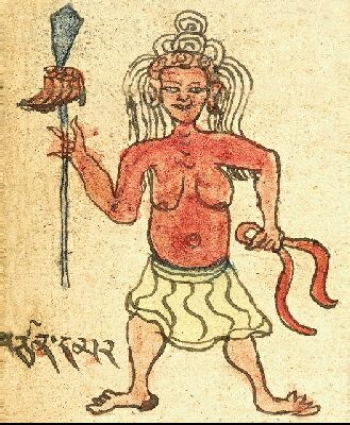 “Tsen,” from a compendium of Tibetan worldly spirits. From himalayanart.org