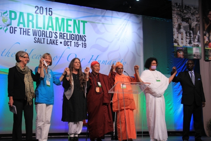 Ven. Hsin Tao at the 2015 Council of the Parliament of the World's Religions in Salt Lake City. Image courtesy of the author