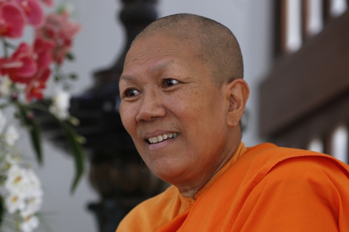 Venerable Dhammananda Bhikkhuni ordained in Sri Lanka in 2001, becoming Thailand’s first fully ordained Theravada nun. From japantimes.co.jp