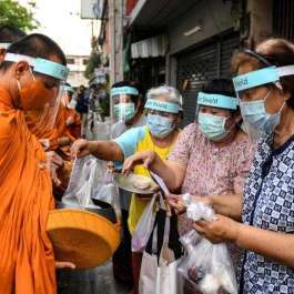 Buddhist Monks in Thailand Use YouTube to Make DIY Masks and Safety Equipment
