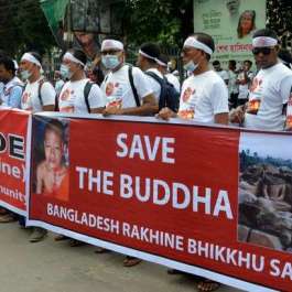 Rakhine Community in Bangladesh Protests Myanmar’s Military Aggression in Rakhine State