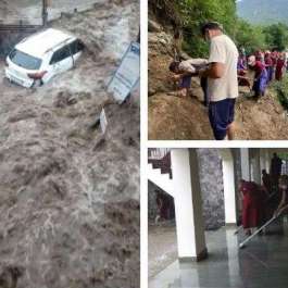 Buddhist Nunneries Deluged as Flash Floods Engulf Dharamsala