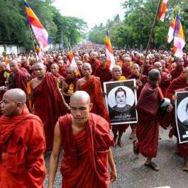Myanmar Junta Drops Plan to Place Buddhist Monks on Military Roadblocks