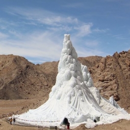 Ice Stupas Address Springtime Water Shortage in India’s Far North