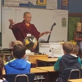 Tenzin Tsultrim Palden Teaches Meditation and Emotion Control for Elementary School Students in Oregon
