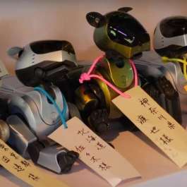 Japanese Buddhist Temple Holds Funerals for Defunct Robot Dogs