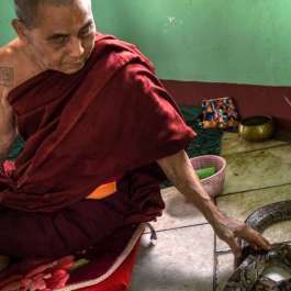 Buddhist Pagoda in Myanmar Offers Refuge to Snakes