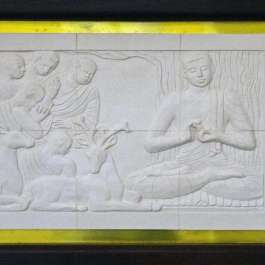 Dharma Realm Buddhist University Exhibits Ceramic Reliefs Portraying the Life of the Buddha