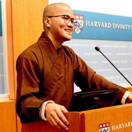 Robert H. N. Ho Family Foundation Scholar Ven. Thich Tam Tien Brings the Dharma to Harvard Divinity School