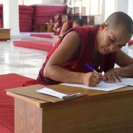 51 Tibetan Buddhist Nuns Take <i>Geshema</i> Exams