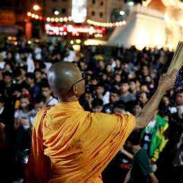 Buddhist Monks Lead Vigil for Victims of Thailand Mass Shooting