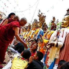 A Million Turn Out for Samyak Mahadan Buddhist Festival in Patan, Nepal