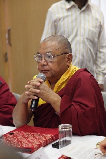 Lama Lobzang at the GBC, 2011. From asokamission.in.
