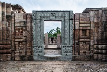 Monastery doorway at Ratnagiri. Copyright Jeffrey Martin.