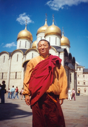 Lama Chokyi Nyima Rinpoche in Moscow. From Andrey Terentyev.