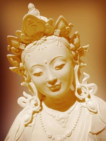 Tara, Buddha and enlightened savior goddess. From Tumblr.