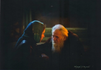 Elder in a Russian Orthodox Church. Photography by Tam Po Shek