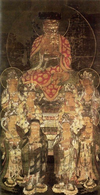 Amitabha with Eight Great Bodhisattvas, The University Art Museum, Tokyo University of the Arts, Tokyo, Japan