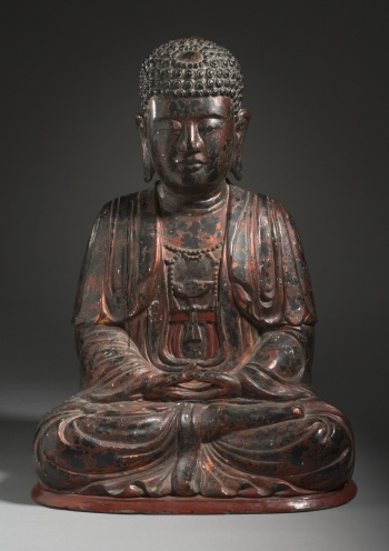 Vietnamese Amitabha lacquer on wood core, 18th - 19th century. From Los Angeles County Museum of Art.