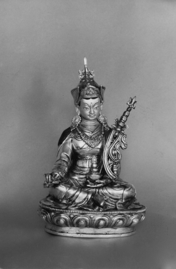 Tinley Fynn's copper image of Guru Rinpoche or Padmasambhava, the primary figure of Vajrayana Buddhism. Photo by Tinley Fynn.