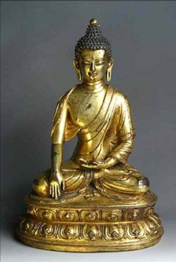 Buddha - Bronze. Tibet, 18th Century (?)