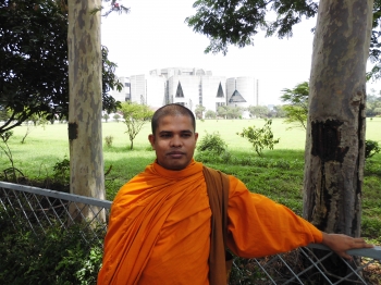 The chief monk of Bangladesh Bouddha Mohavihar. From John Cannon.