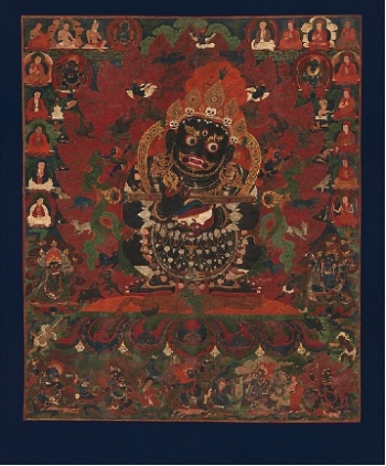 Six-armed Mahakala. Central Tibet, late 17th century. From Wikimedia Commons