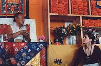 Lama Tsering translating for Chagdud Tulku Rinpoche. From flickr.com