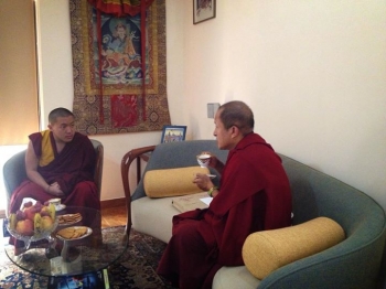 With Dilgo Khyentse Yangsi Rinpoche. From Dilgo Khyentse Yangsi Rinpoche