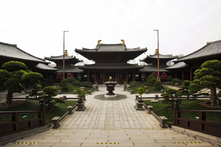 View of second courtyard from the main hall. From Tim Liew