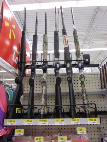 Firearms at Walmart, America's largest supermarket chain. From travelblog.org
