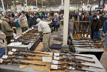 US gun fans stock up on assault rifles. From thesun.co.uk