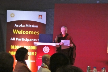 Jetsunma Tenzin Palmo, the second speaker, left England for India when she was 20.