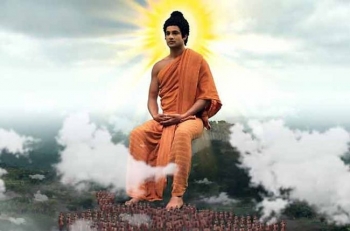 Siddhartha attains enlightenment in Zee TV's Buddha. Source: http://www.tellychakkar.com/.