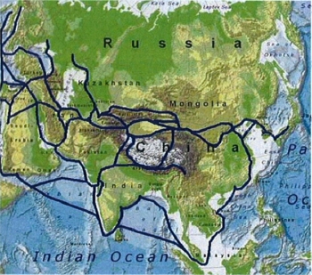 Network of Land and Sea routes