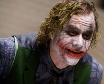 The Joker played by Heath Ledger
