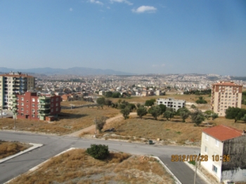 The urban area of Izmir viewed from the guest house.