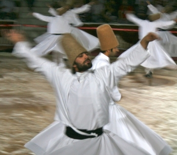 Whirling dervishes in Konya