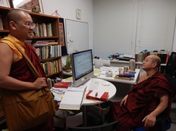 Ven. Dhammajoti, the virtuoso of Abhidhamma studies, is primarily occupied with ensuring that the Abhidhamma remains a top priority for CBS's sustainable education programme.