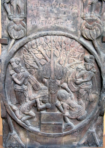 Devotion at Bodhi Tree - Bharhut © Dr. David Efurd