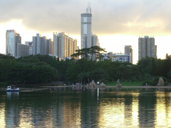 Skyline of Shenzhen. From commons.wikimedia.org.