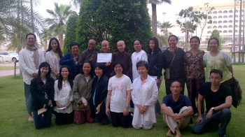 My Dharma sharing group with Sister Scholar of Hong Kong and Sister Peace of Washington D.C.
