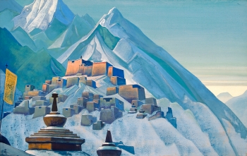 Tibet, by Nicolas Roerich, from www.wikipaintings.org.