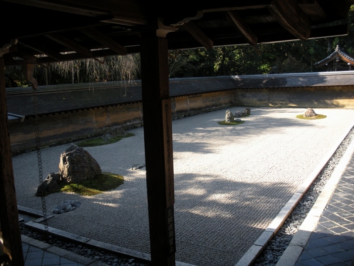 Dry garden at Ryoan-ji, Kyoto. Photograph by Meher McArthur