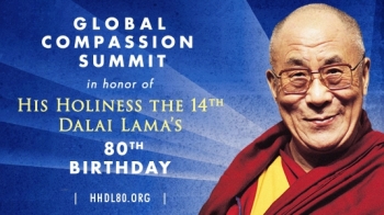 Summit poster. From HHDL80.org