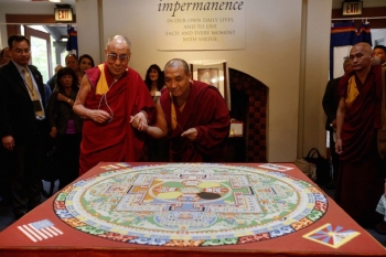 Sand mandala. From the Los Angeles Times
