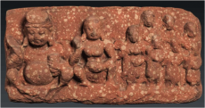 Hariti and Panchika, from Mathura, India. Kushan period, c. 1st/2nd century, sandstone. From Shuyin