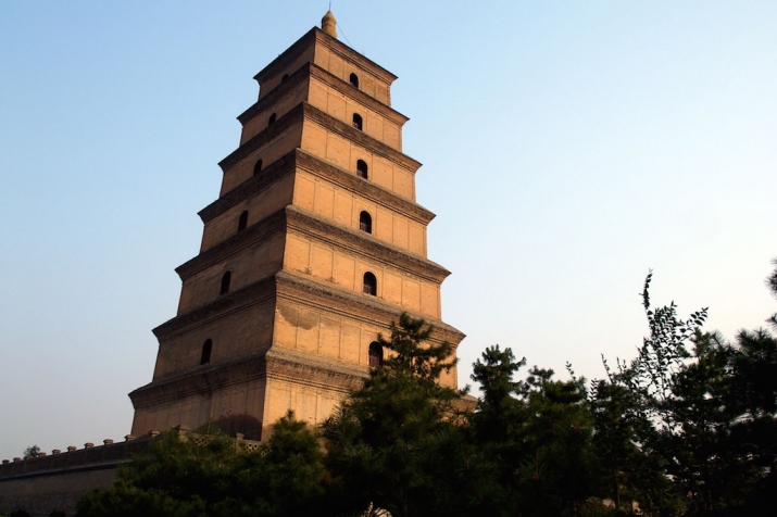 Giant Wild Goose Pagoda, Xi'an. From famouswonders.com
